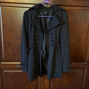 Chic Black Trench Coat